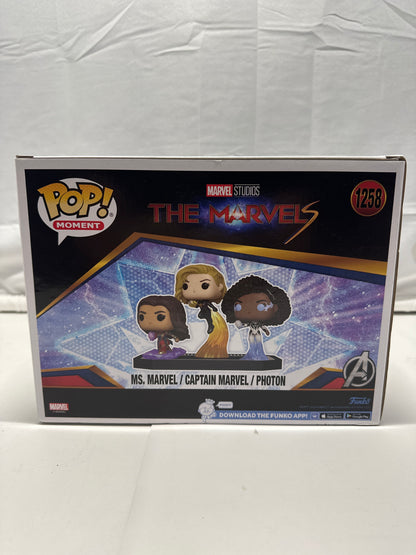 Funko Pop Moment The Marvels Ms Marvel Captain Marvel Photon #1258 Target Exclusive