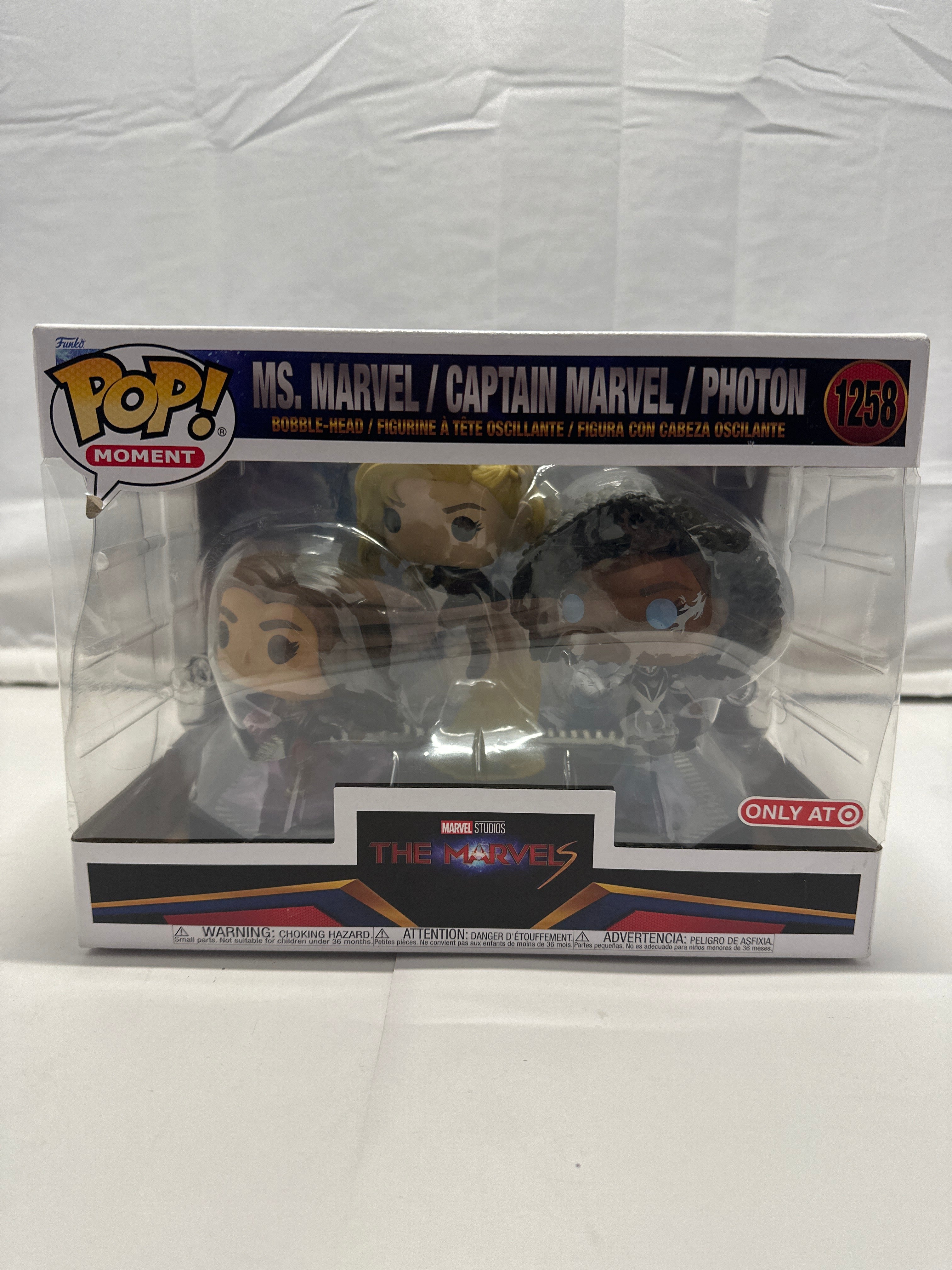 Funko Pop Moment The Marvels Ms Marvel Captain Marvel Photon #1258 Target Exclusive
