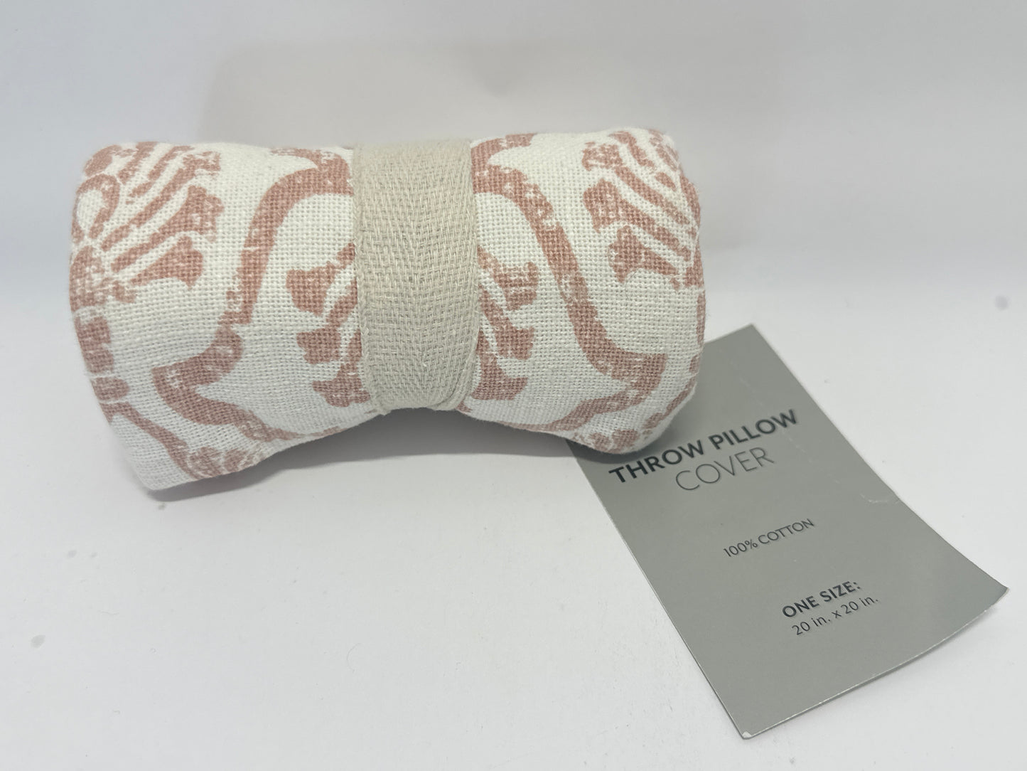 Ienjoy Textured Cotton Throw Pillow Cover - 20in x 20in