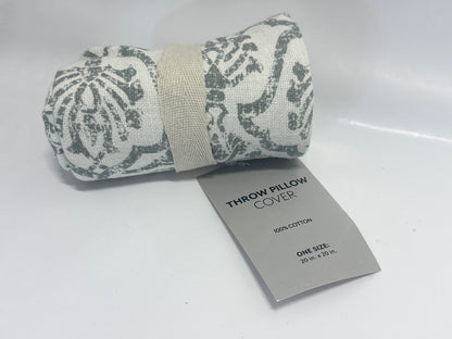 Ienjoy Textured Cotton Throw Pillow Cover - 20in x 20in