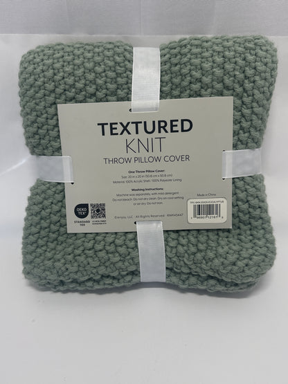 Ienjoy Textured Knit Throw Pillow Cover 20in x 20in