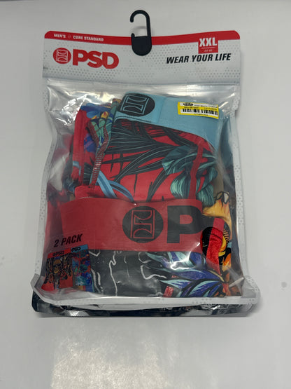 PSD Men’s Core Standard Tropical Pineapple Boxer Briefs (2-Pack)