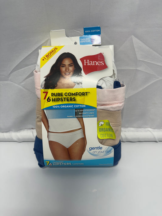 Hanes Pure Comfort™ Hipsters – 7 Pack 100% Organic Cotton Size 7