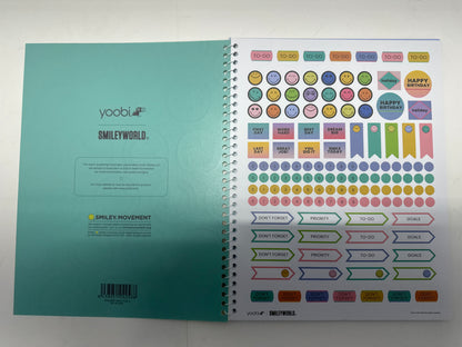 Lot of 9 Yoobi SmileyWorld 2025-2026 Monthly Planner 8.5x11 Expired New