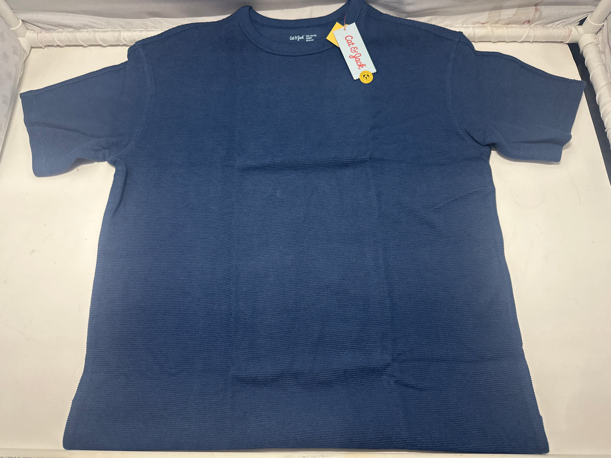 Cat & Jack Navy Relaxed Short Sleeve T Shirt Size XXL 16 18 Husky