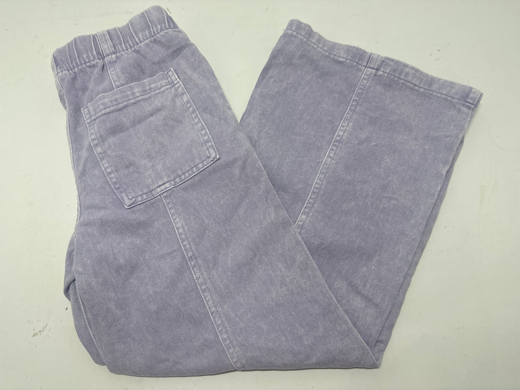 Cat & Jack Purple Wide Leg Pull On Pants Girls Size 12