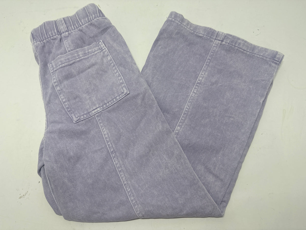 Cat & Jack Purple Wide Leg Pull On Pants Girls Size 12
