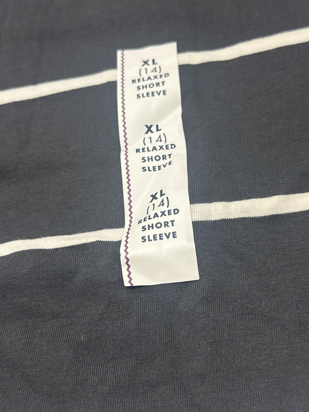 Cat & Jack Charcoal Gray Relaxed Striped T Shirt Size XL (14) - photo 2