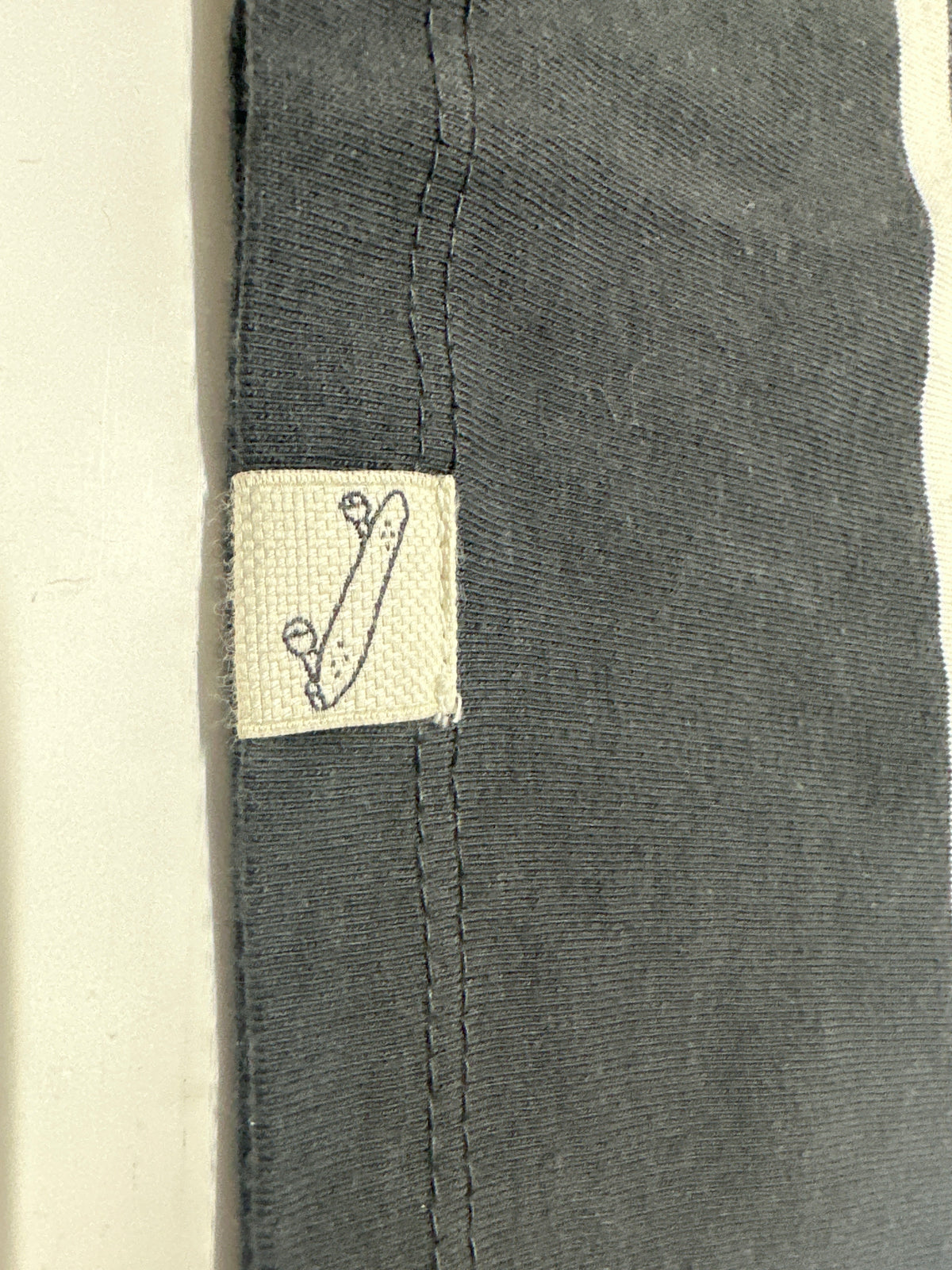 Cat & Jack Charcoal Gray Relaxed Striped T Shirt Size L (10-12) - photo 3