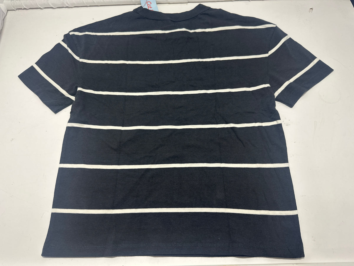 Cat & Jack Charcoal Gray Relaxed Striped T Shirt Size L (10-12) - photo 4