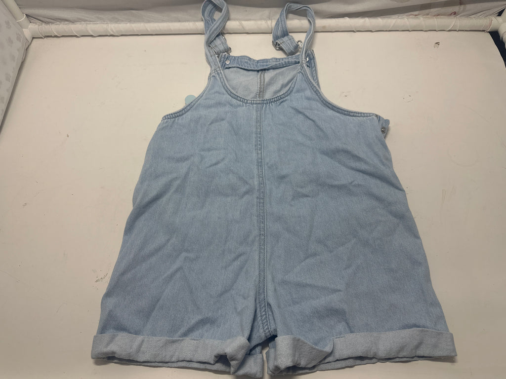 Cat & Jack Girls Light Wash Denim Shortall Size L 10 12