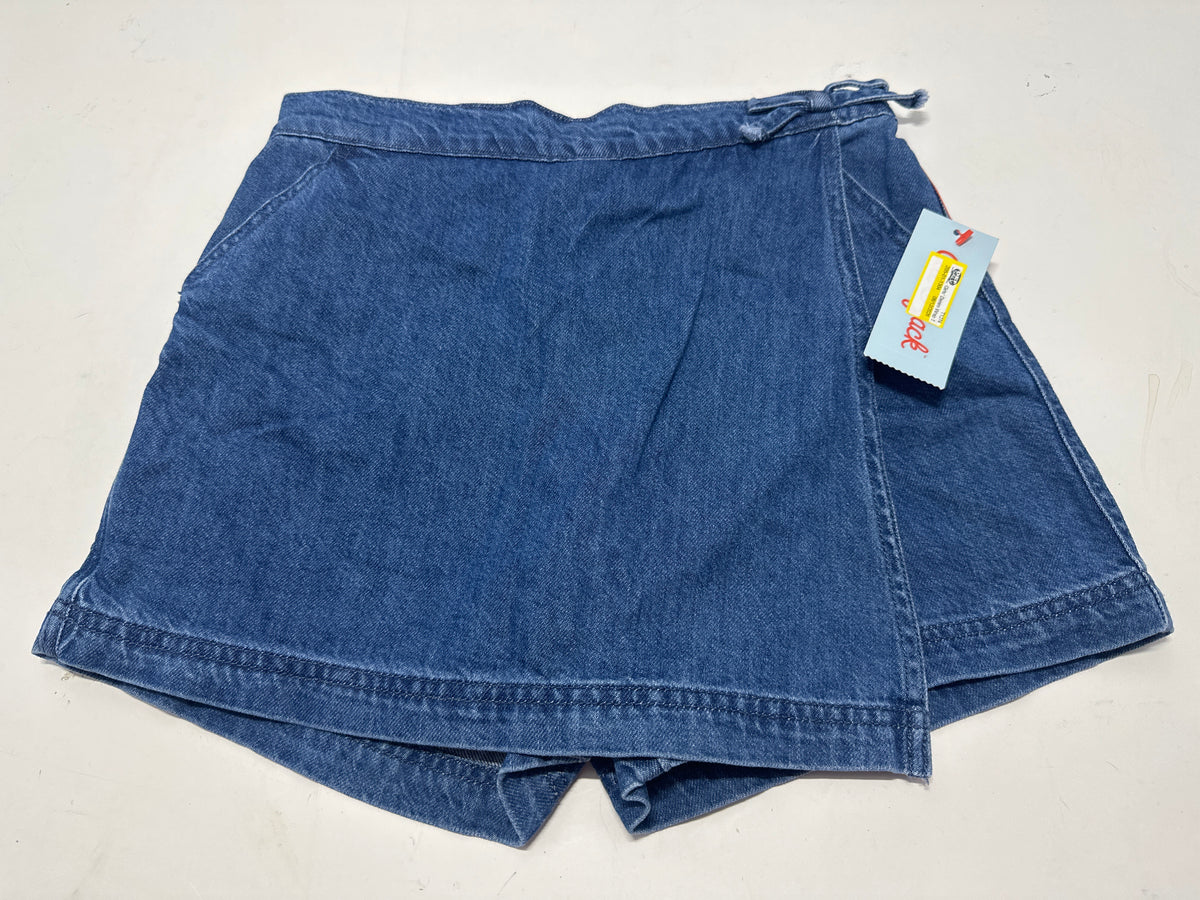 Cat & Jack Dark Wash Pull On Denim Shorts Girls Size XL 14