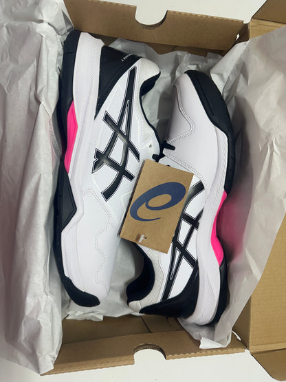 ASICS GEL-DEDICATE 7 Men's Tennis Shoes White Black Hot Pink Size 11