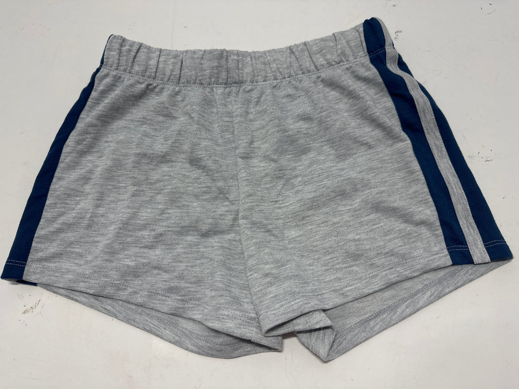 Art Class girls gray French terry pajama shorts with navy side stripes, size L 10/12