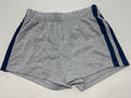 Art Class girls gray French terry pajama shorts with navy side stripes, size L 10/12