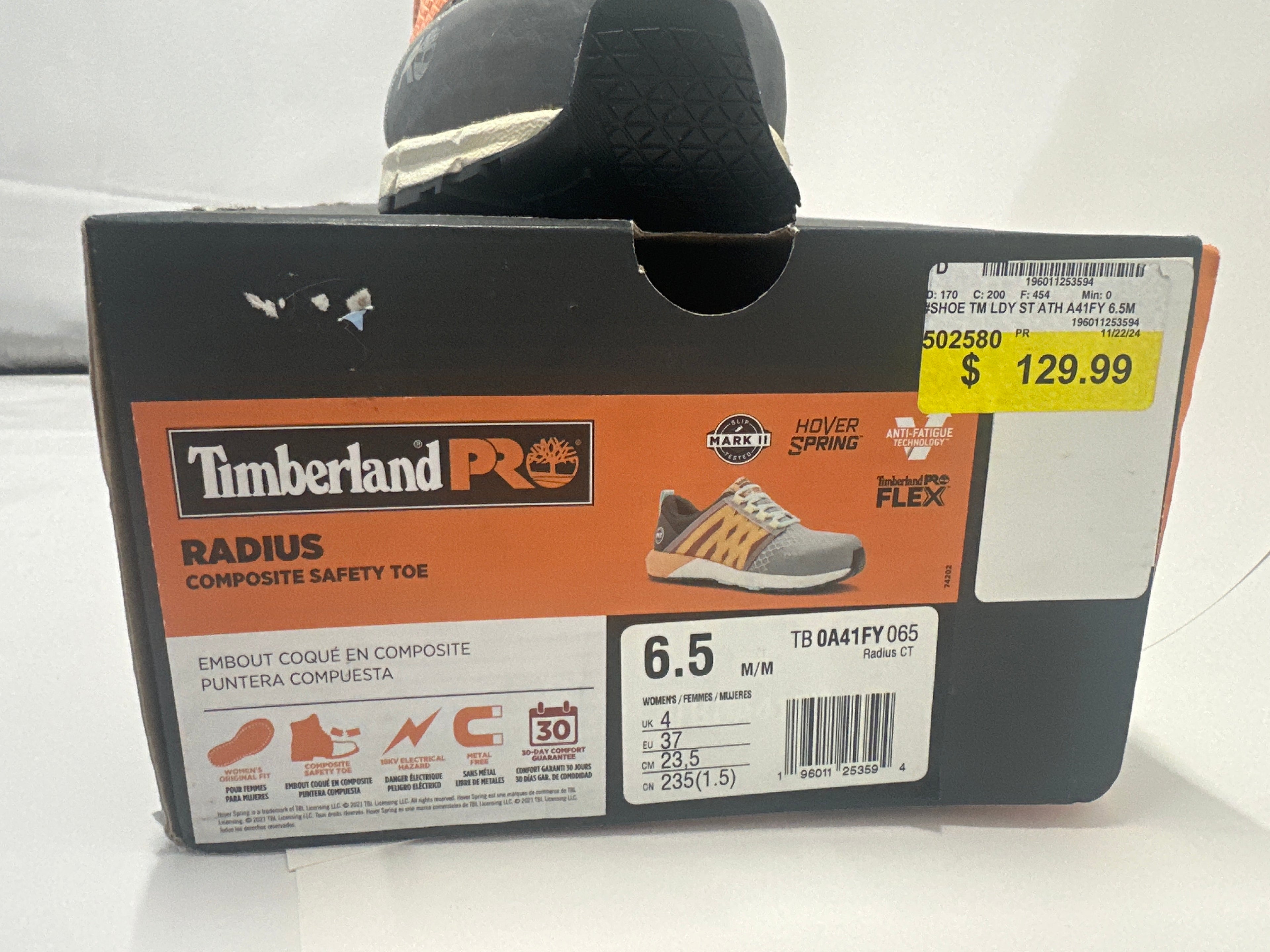 Timberland PRO Women’s Composite Safety Toe Work Shoe Size 6-6.5