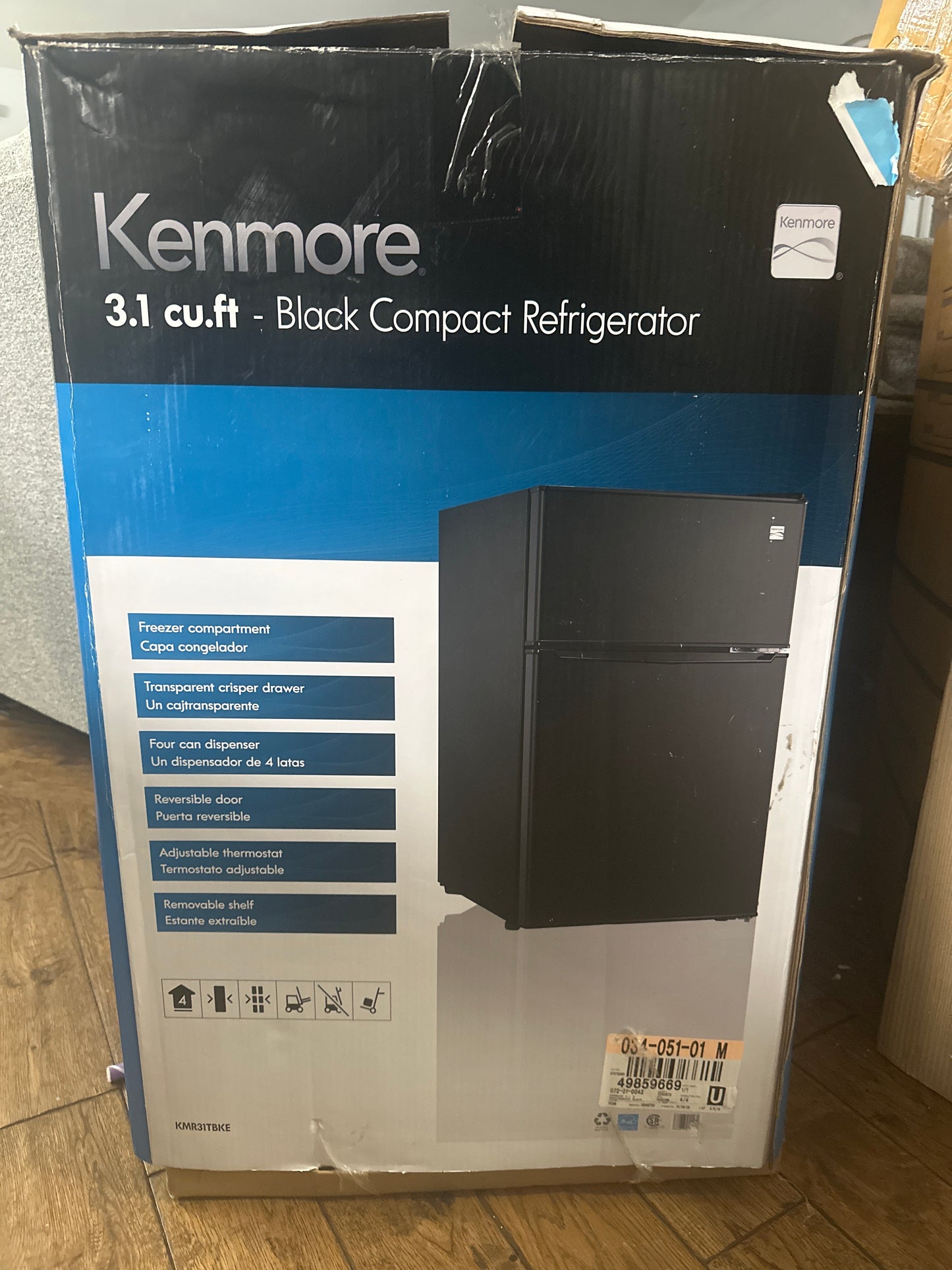Kenmore 3.1 cu. ft. Compact Refrigerator – Top Freezer