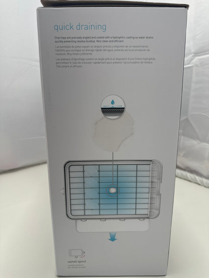 Simplehuman Steel Frame Dishrack with Knife Block