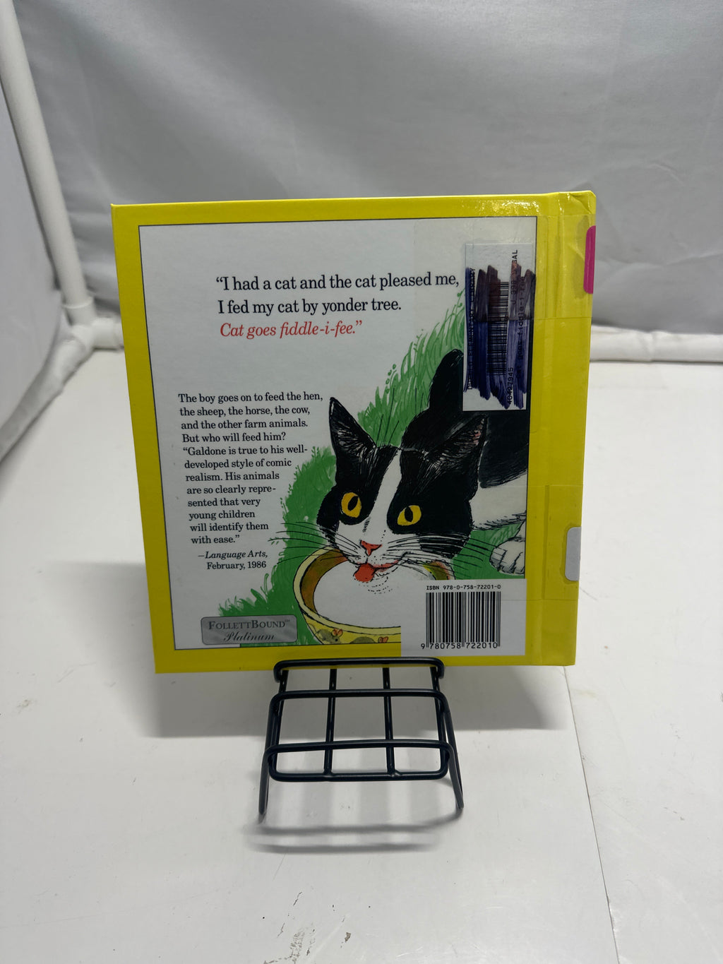 Cat Goes Fiddle-I-Fee by Paul Galdone Hardcover Children
