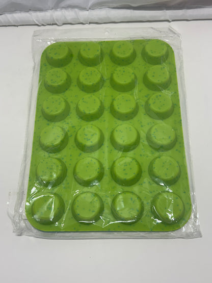 TOSHEX Premium Silicone Muffin Pan – 24-Cup Nonstick Baking Mold