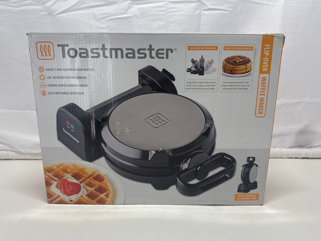 Toastmaster Flip-Over Belgian Waffle Maker – 7-Inch Golden Waffles