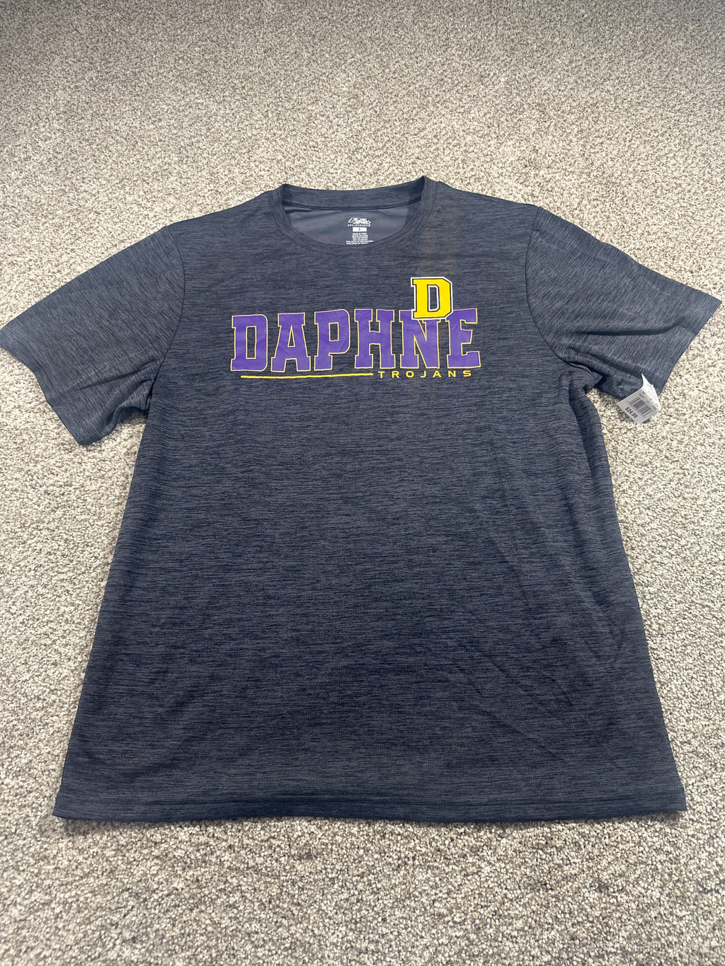 Daphne Trojans Navy Performance T Shirt Size L
