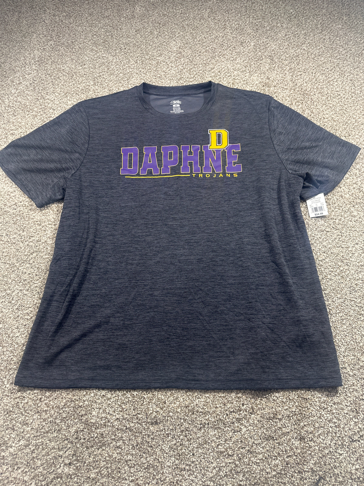 Daphne Trojans Navy Performance T Shirt Size XL