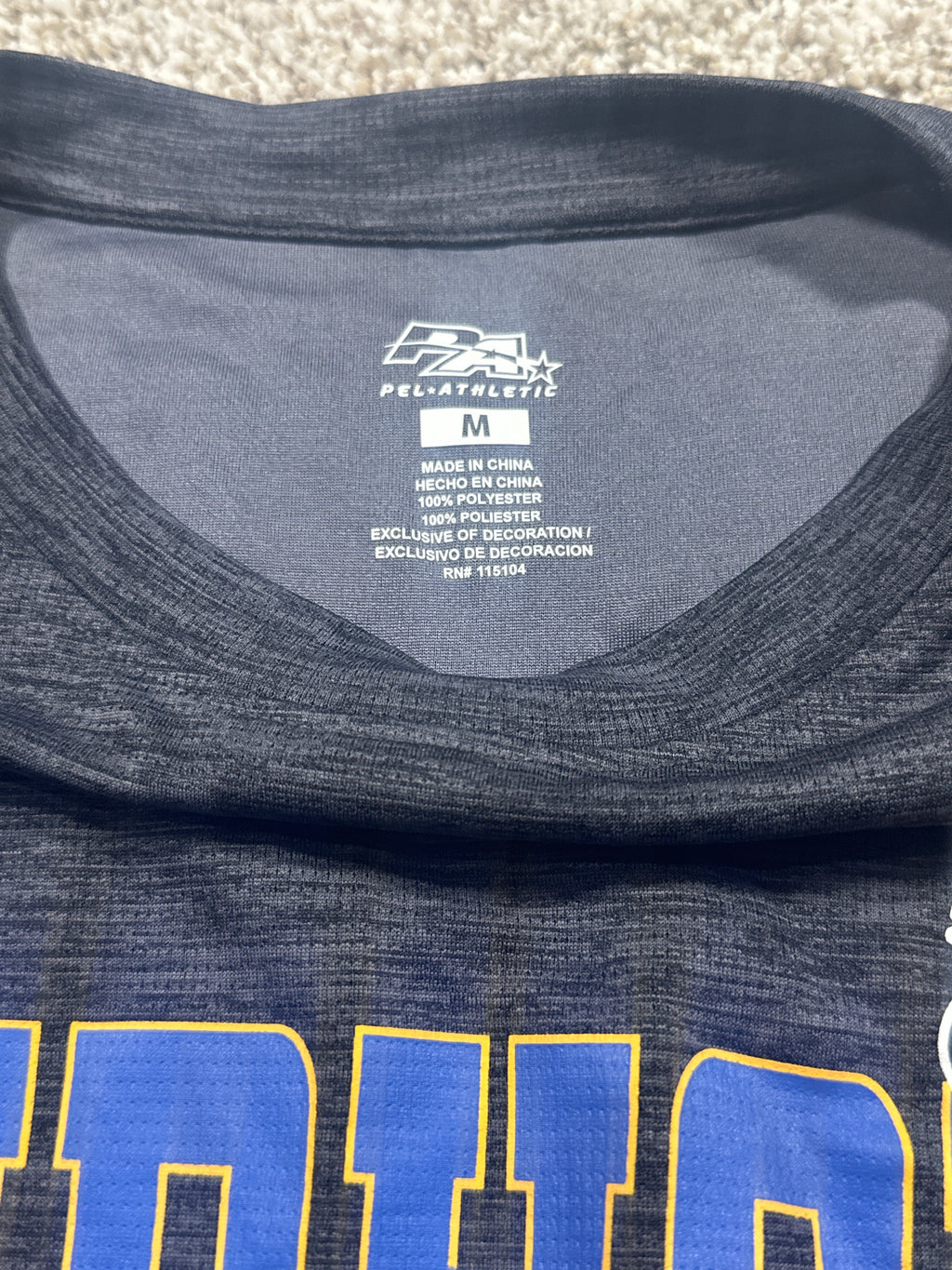 Fairhope Pirates Navy Performance T Shirt Size M