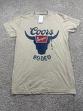 Coors Banquet Rodeo Beige Graphic T Shirt Size Small