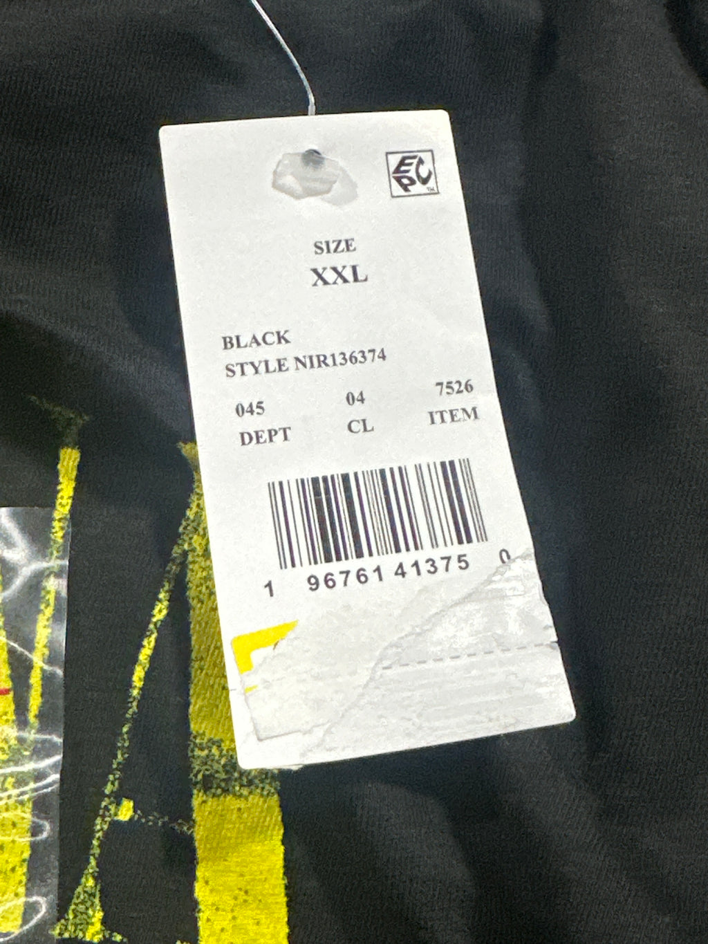 Nirvana Black Yellow Graphic T Shirt Size XXL