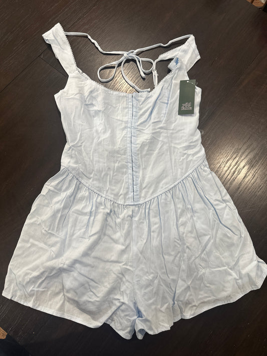 Women’s Hook and Eye Romper Light Blue