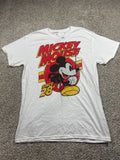 Disney Mickey Mouse White Graphic T Shirt Size M