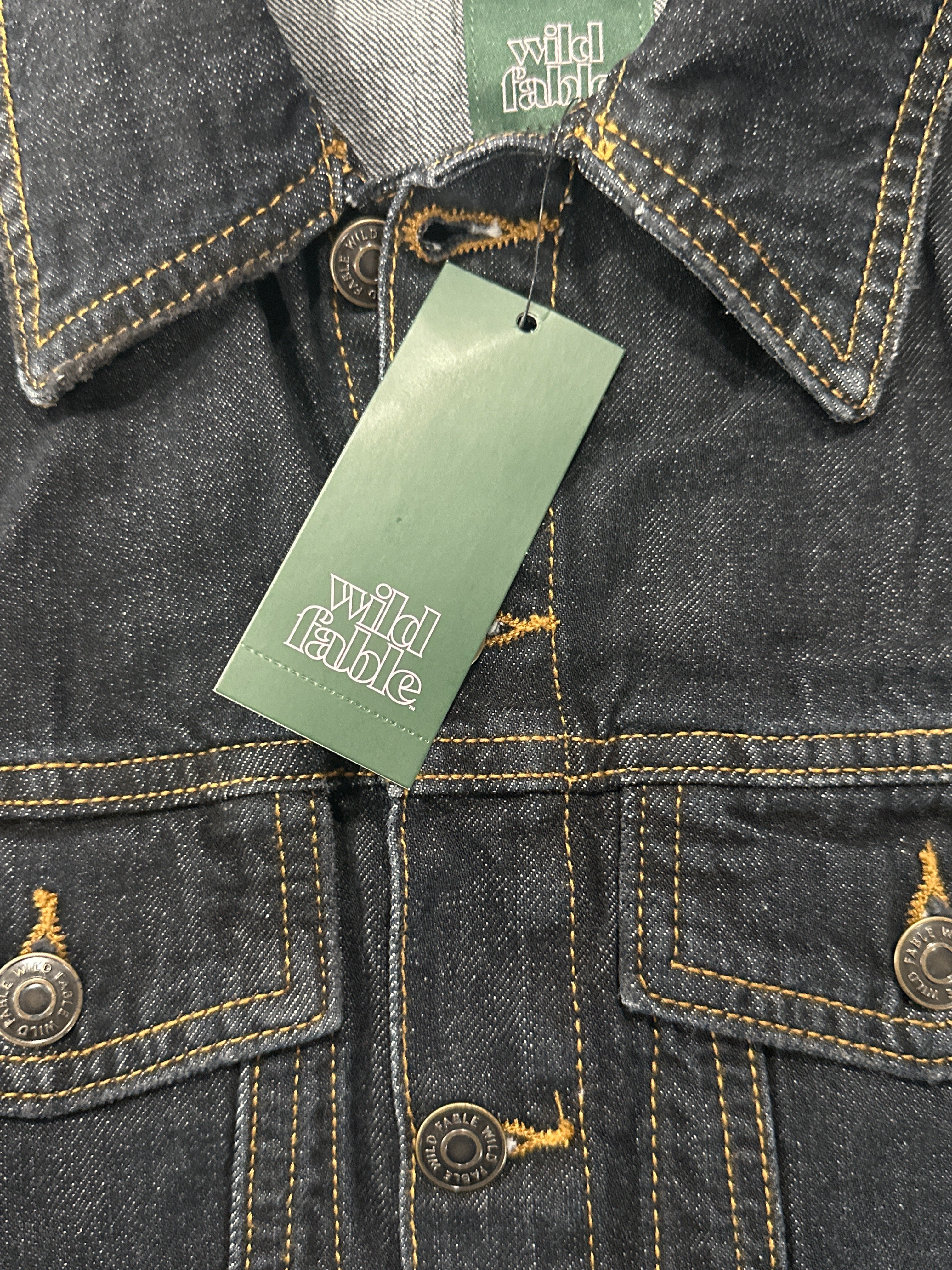 Women's Sleeveless Dark Wash Denim Vest