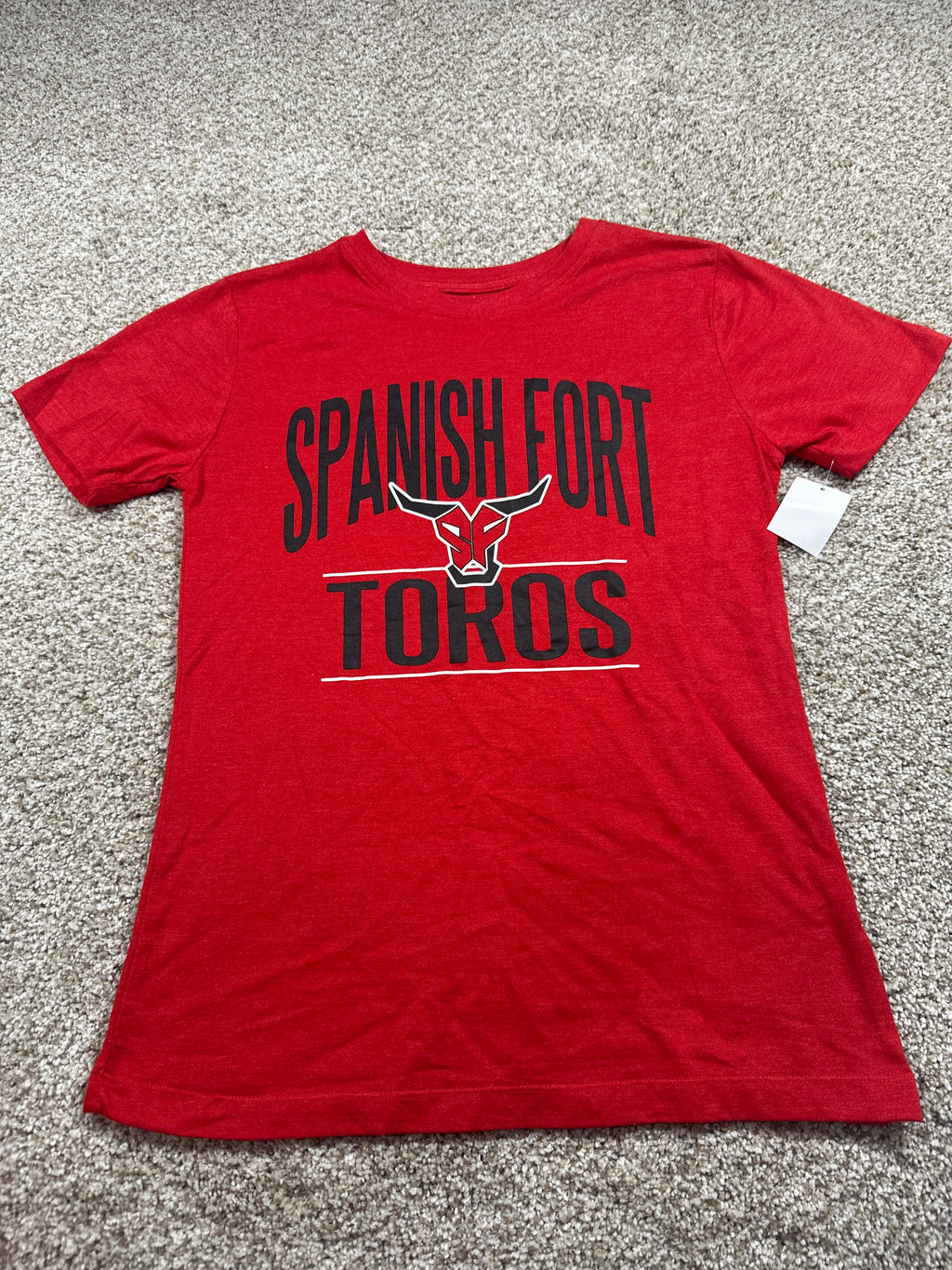 Spanish Fort Toros Red Performance T Shirt Size M