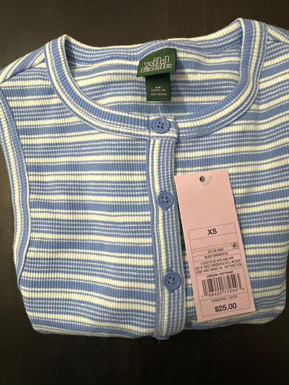 Women’s Button-Front Ribbed Mini Skater Dress