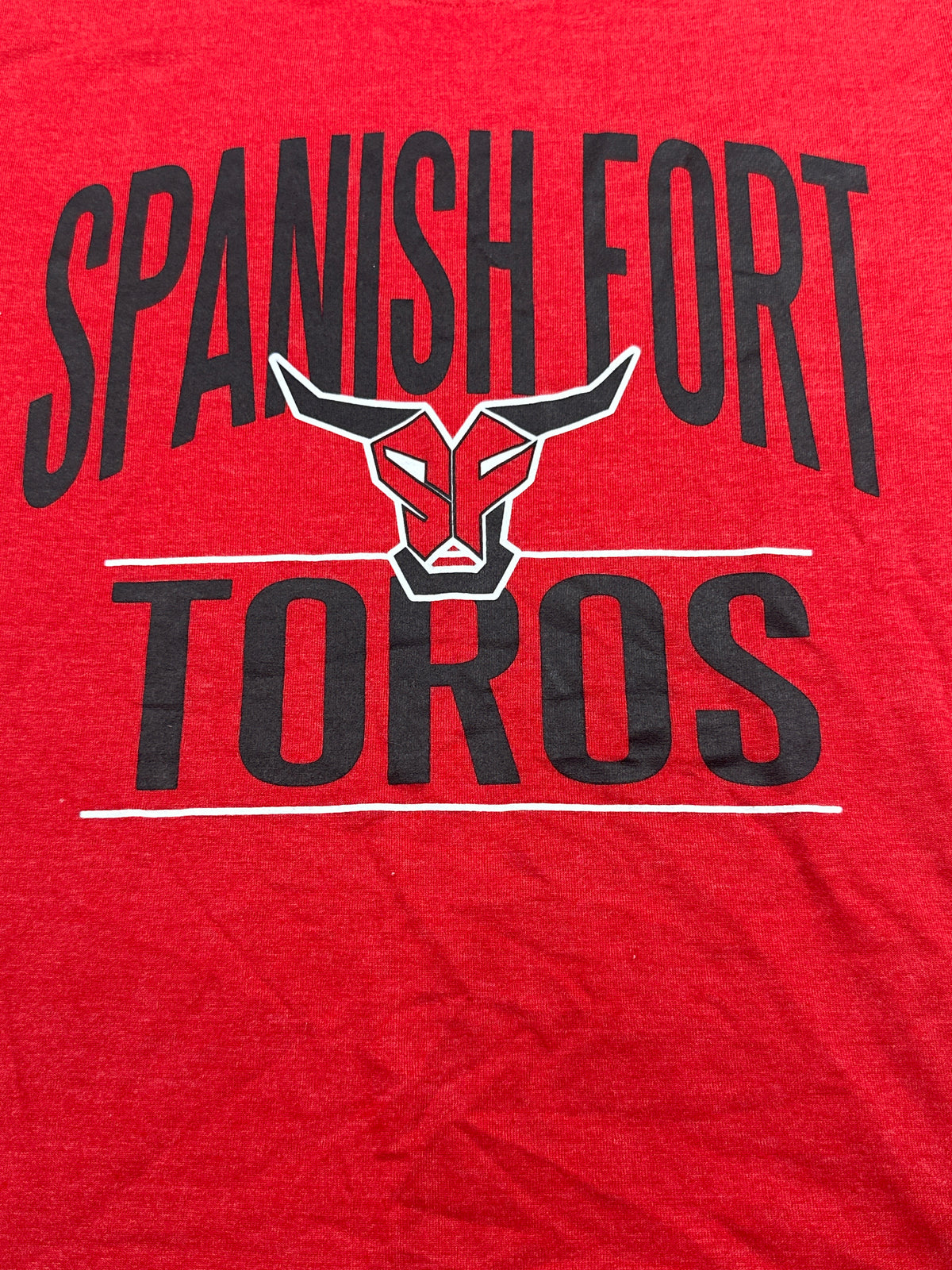 Spanish Fort Toros Red Performance T Shirt Size M