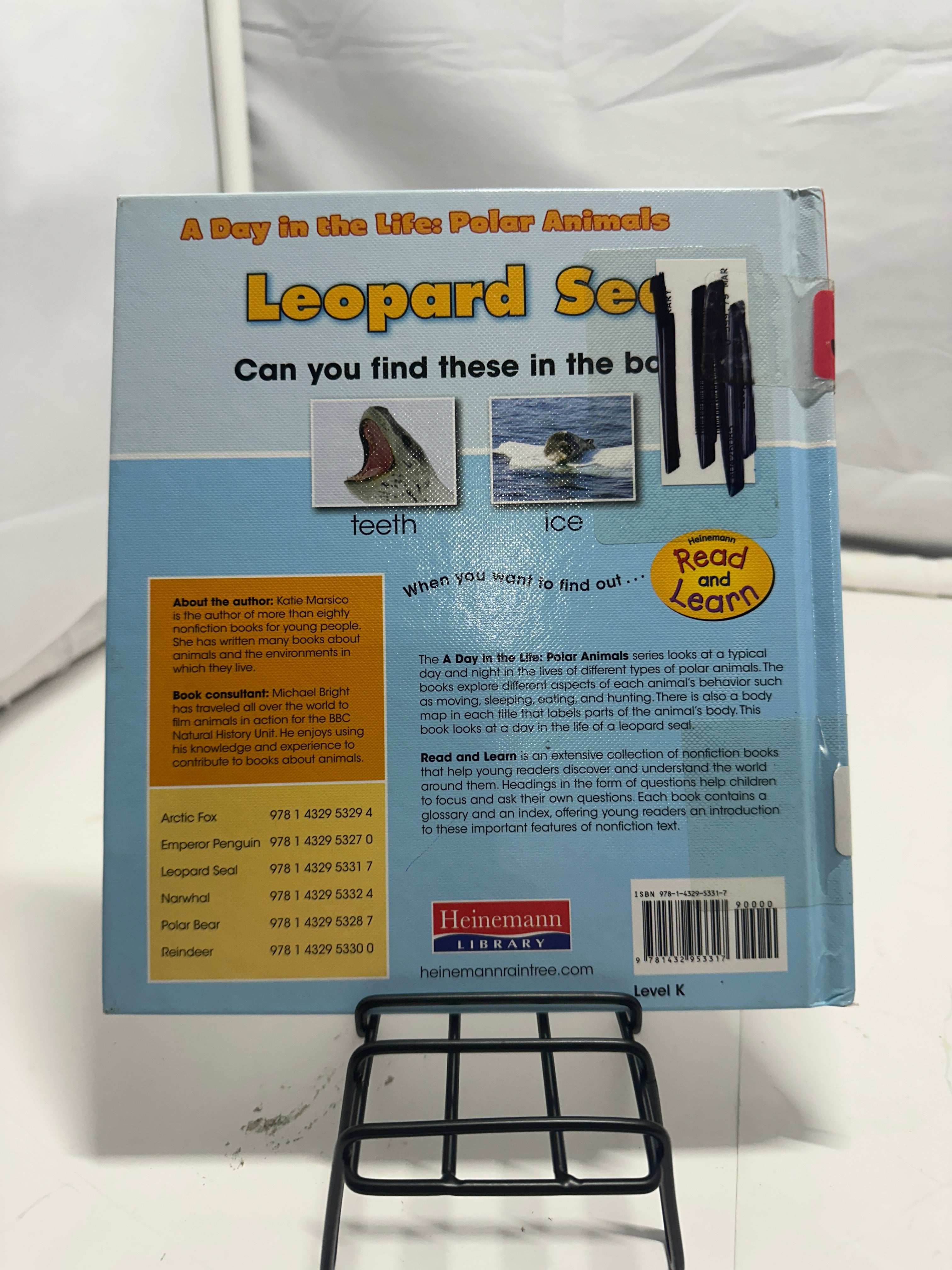 Leopard seal by Katie Marsico Hardcover