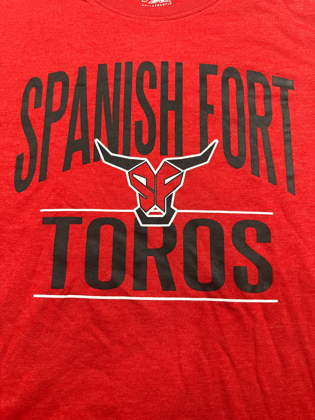 Spanish Fort Toros Red Performance T Shirt Size XXL