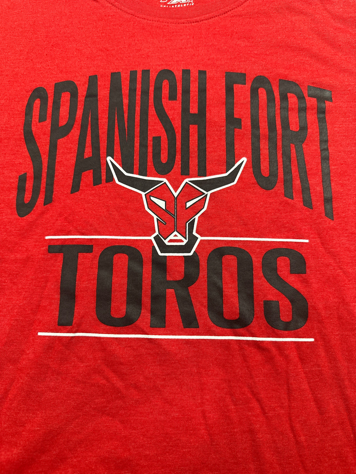Spanish Fort Toros Red Performance T Shirt Size XXL
