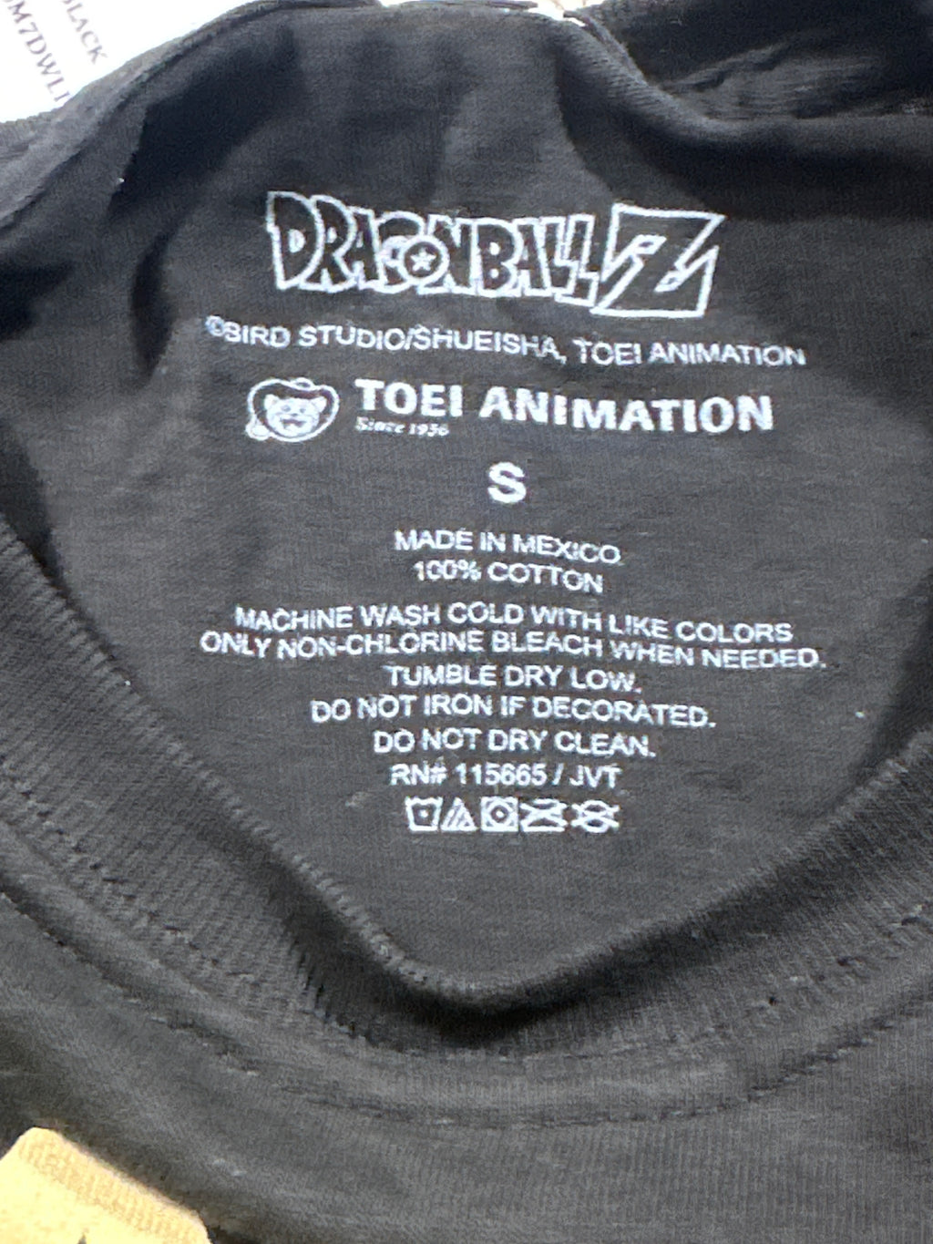 Dragon Ball Z Black Graphic T Shirt Size S