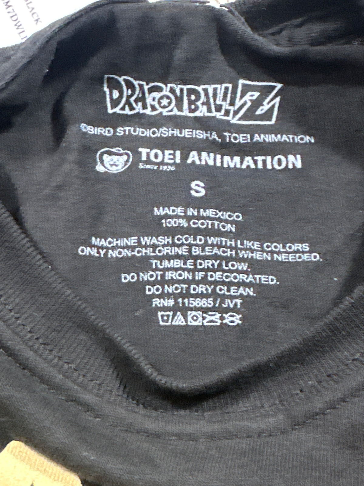 Dragon Ball Z Black Graphic T Shirt Size S