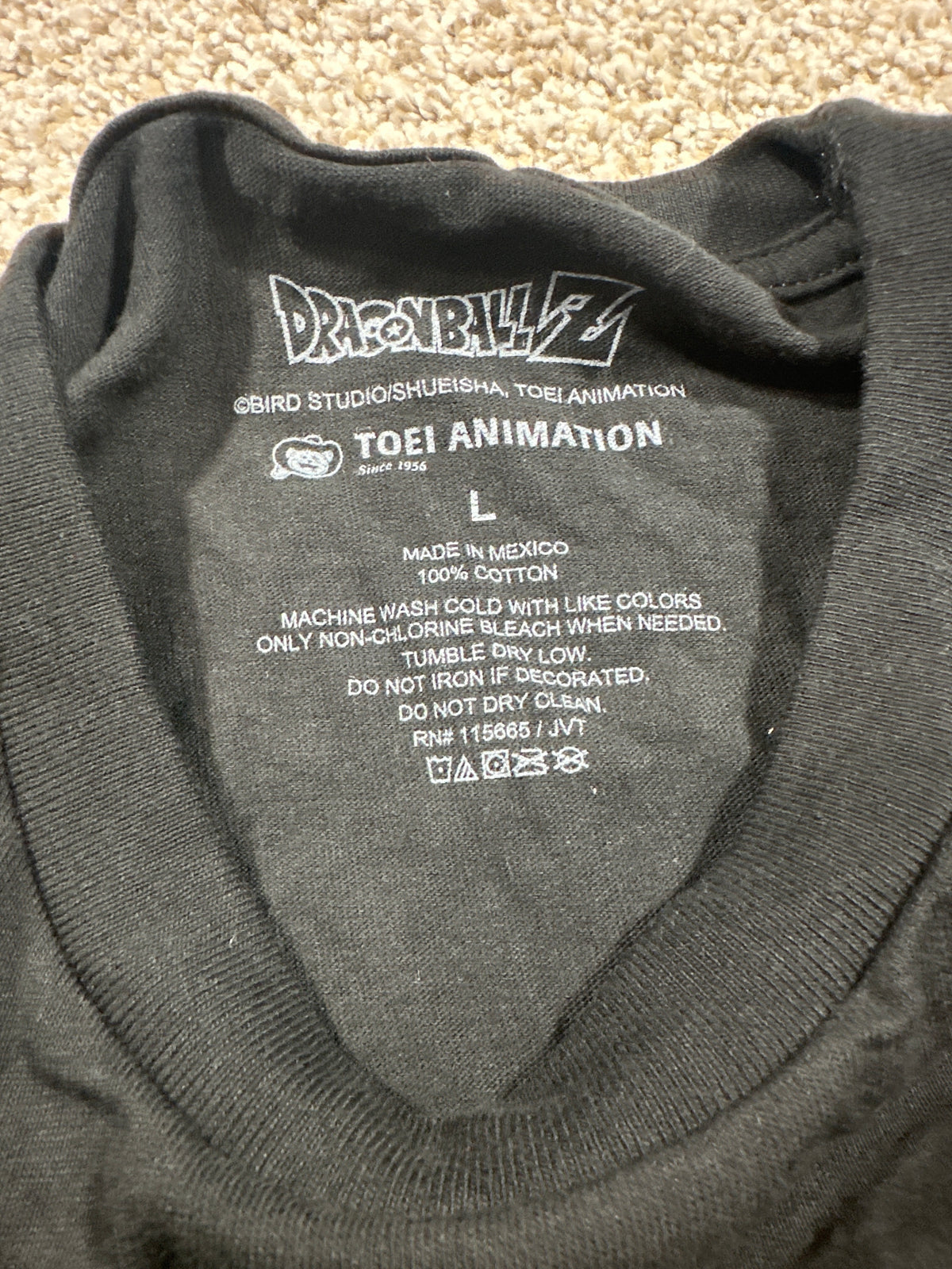 Dragon Ball Z Black Graphic T Shirt Size L