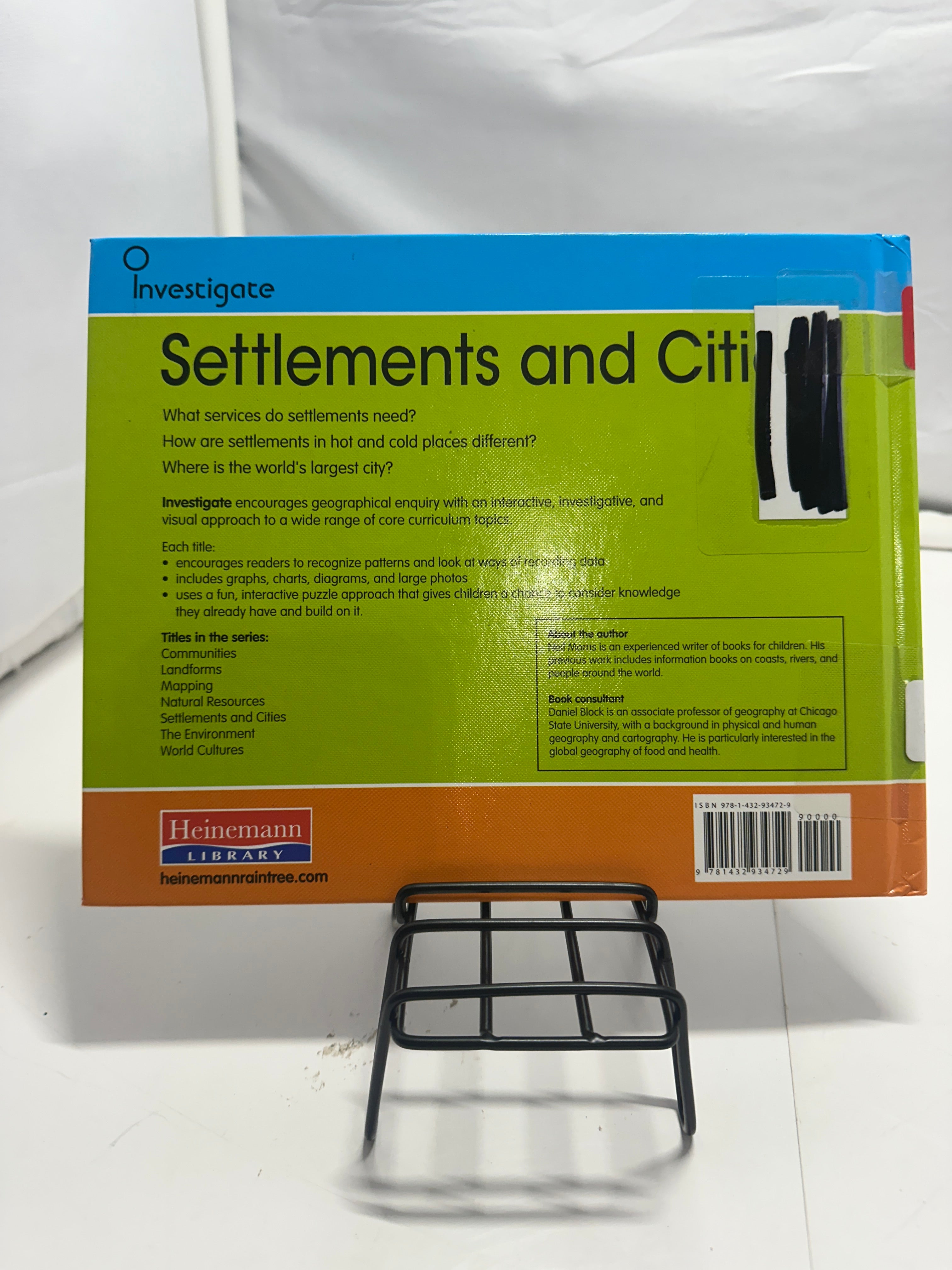 Settlements and cities by Neil Morris Hardcover Children's Book