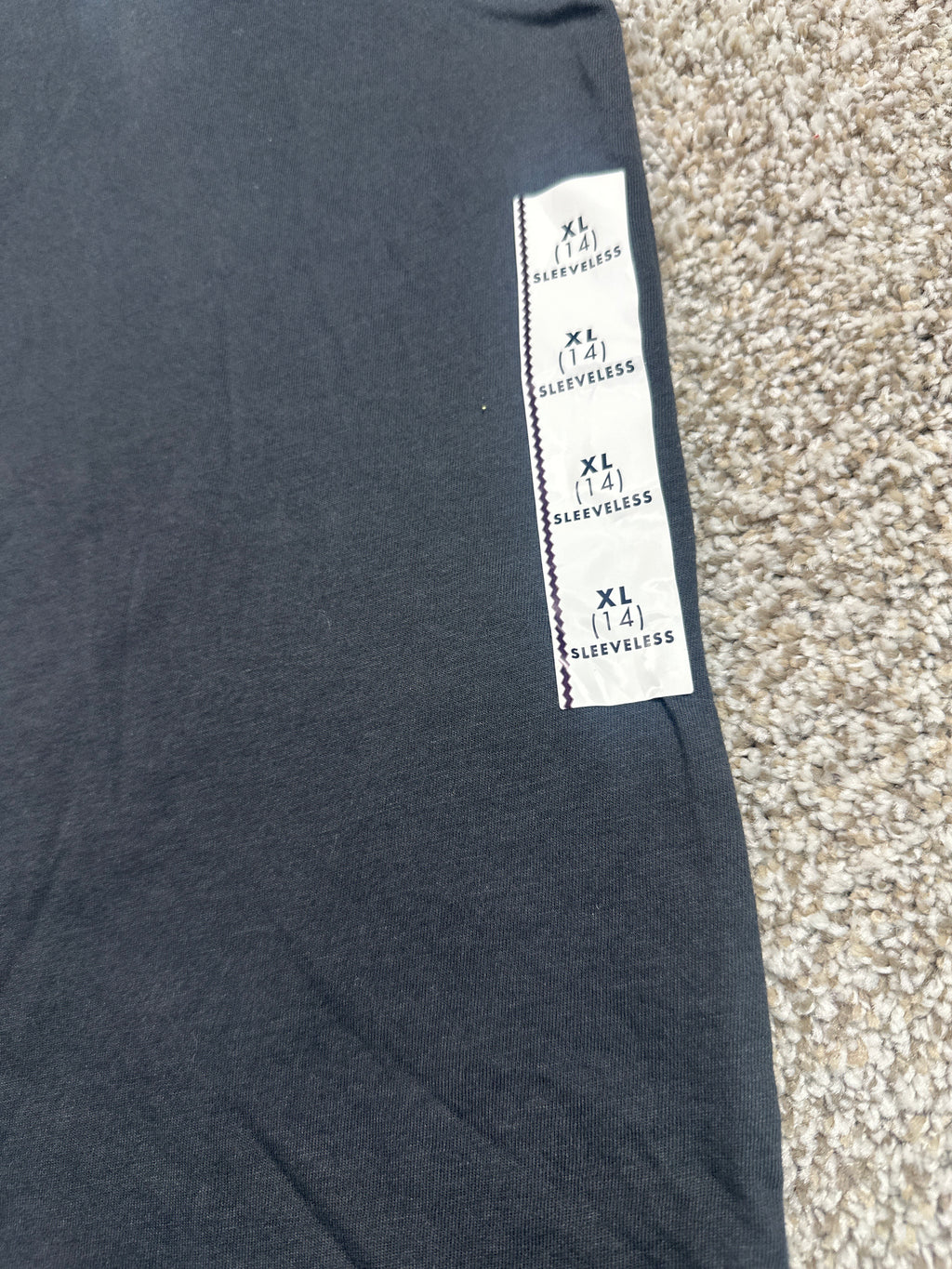 Cat & Jack Girls Charcoal Sleeveless Tank Top Size XL (14)