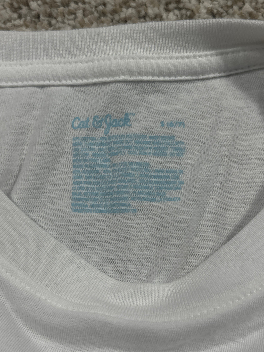 Cat & Jack Girls White Sleeveless Tank Top Size S (6/7)