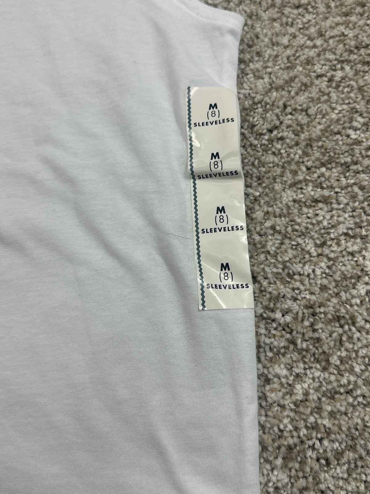 Cat & Jack Girls White Sleeveless Tank Top Size M (8)