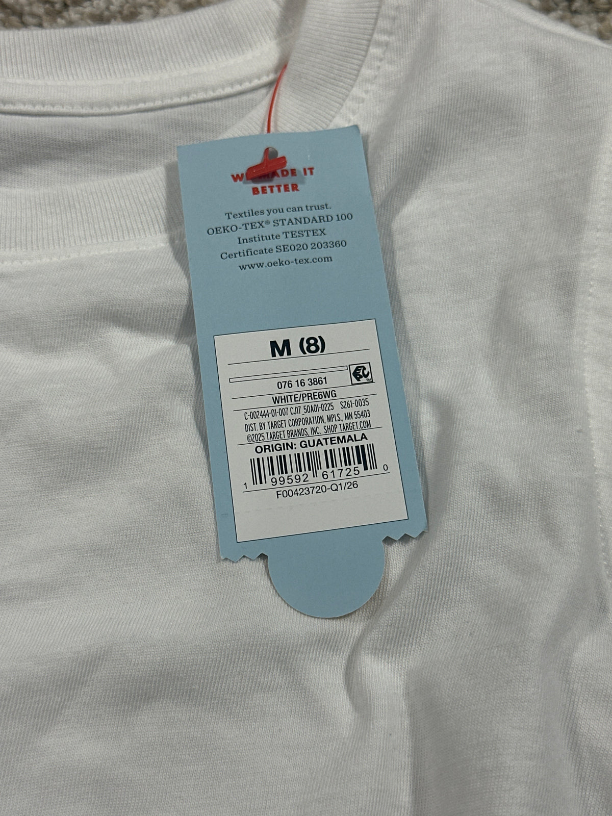 Cat & Jack Girls White Sleeveless Tank Top Size M (8)