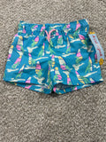Cat & Jack Blue Dinosaur Surf Swim Trunks Size 18M - photo 1
