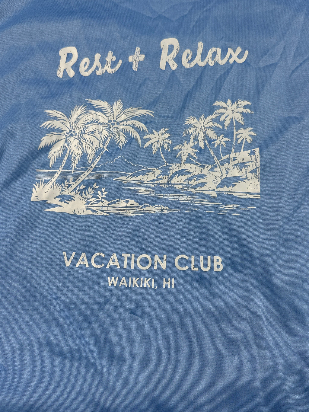 Cat & Jack girls Blue Hawaii Rest & Relax 2-piece pajama set, size S (6/7)