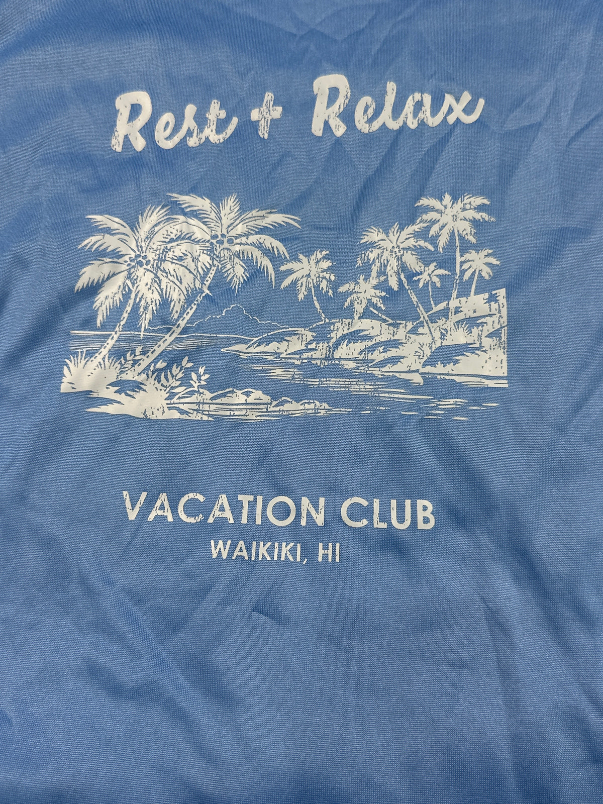 Cat & Jack girls Blue Hawaii Rest & Relax 2-piece pajama set, size S (6/7)